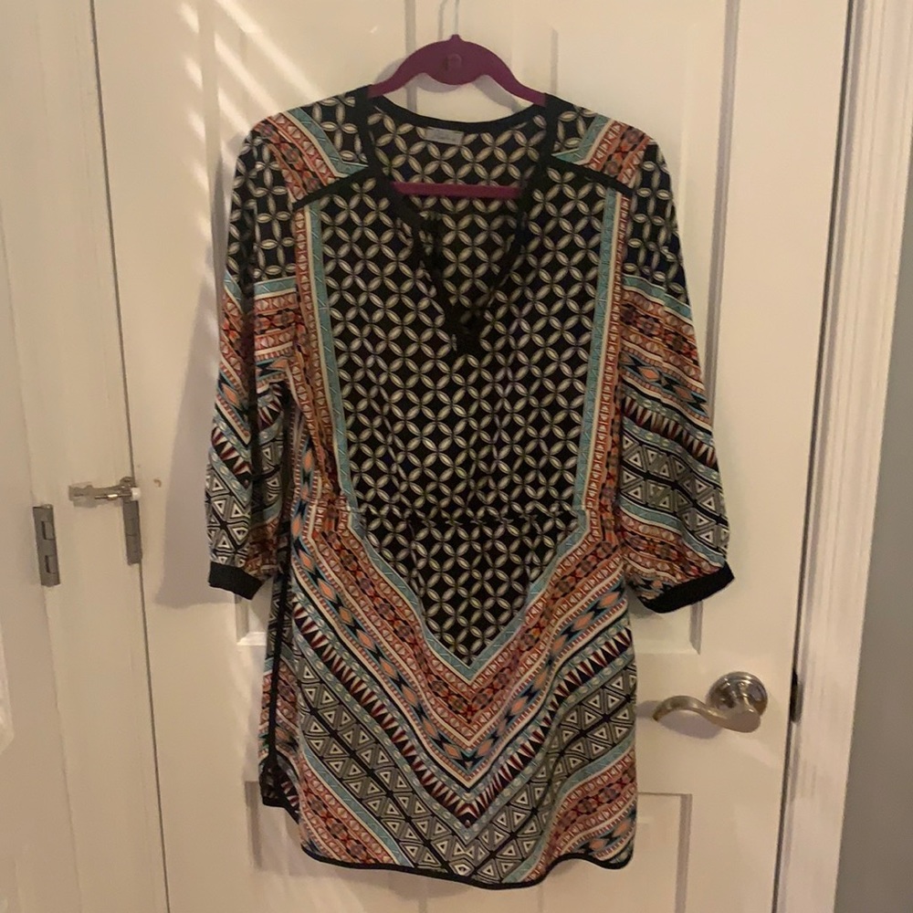 Abbeline Art Deco Print Dress